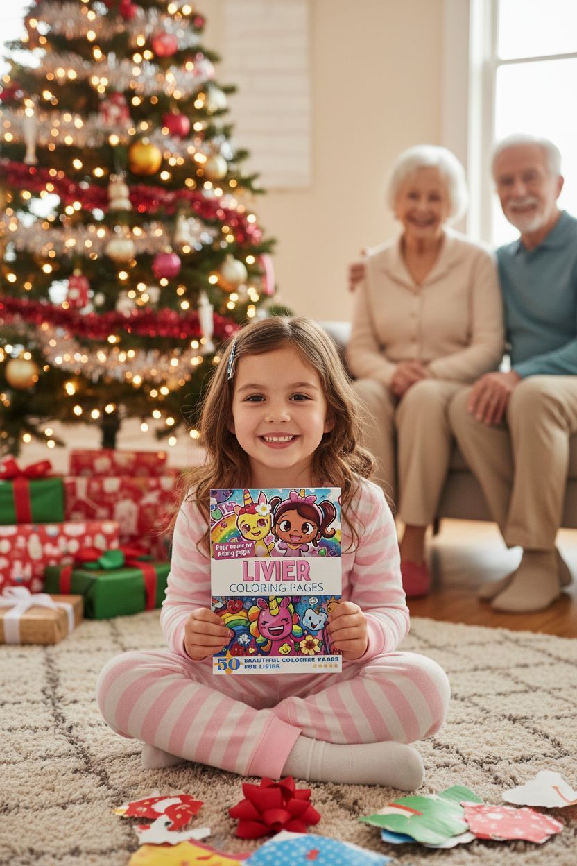Livier Christmas coloring pages gift