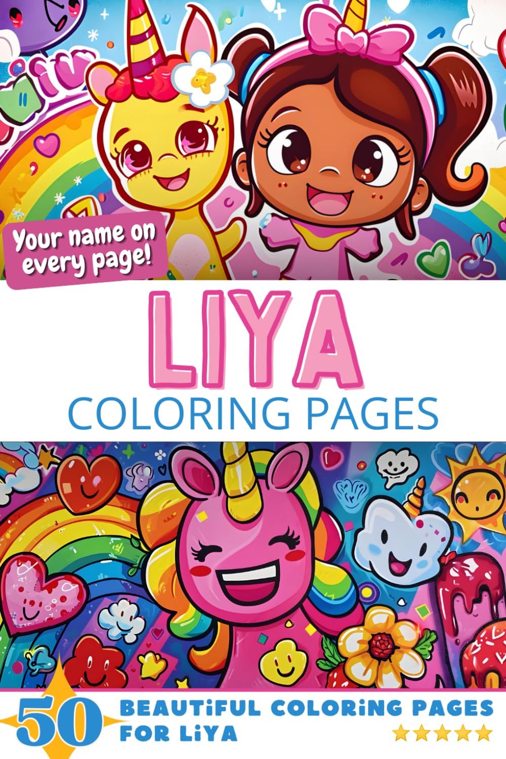 Liya Coloring Book Cover