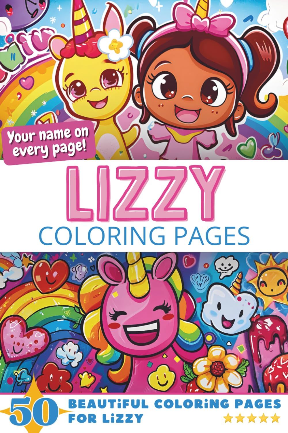 Lizzy Coloring Book Cover