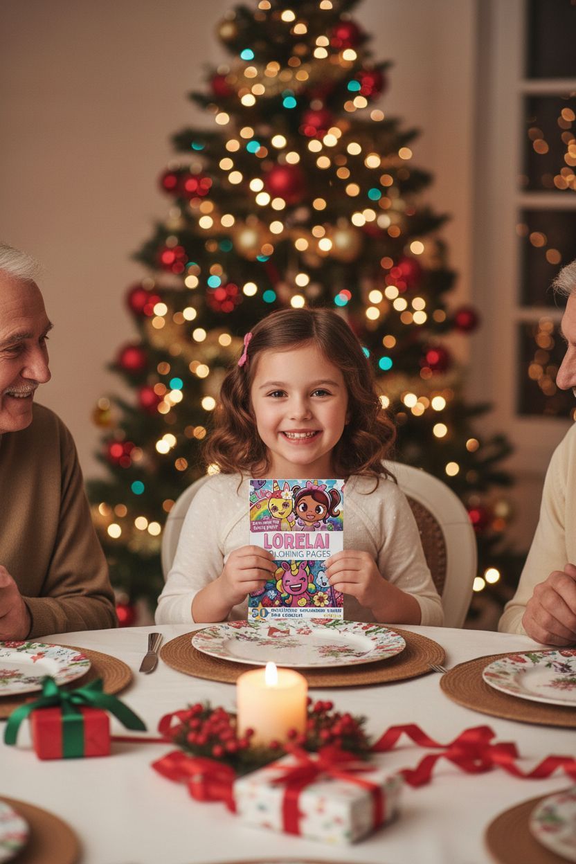 Lorelai Christmas coloring pages gift