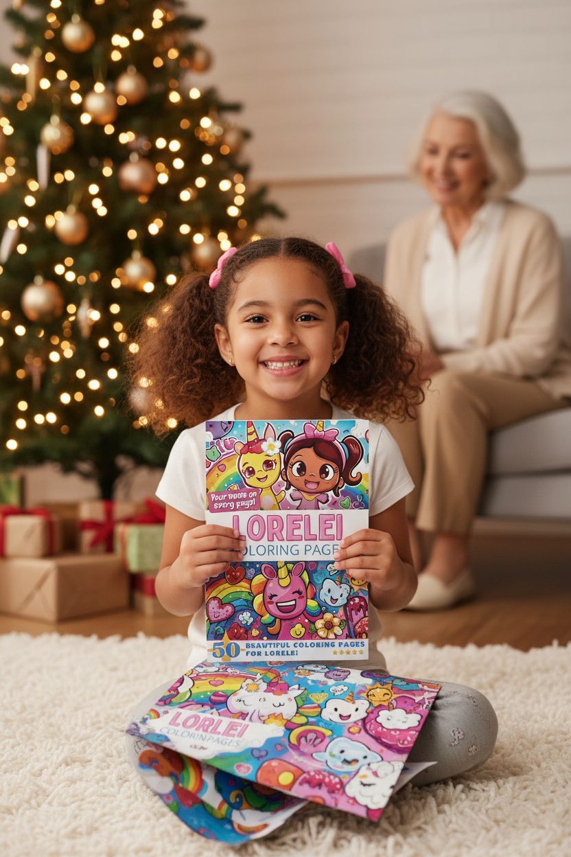 Lorelei Christmas coloring pages gift