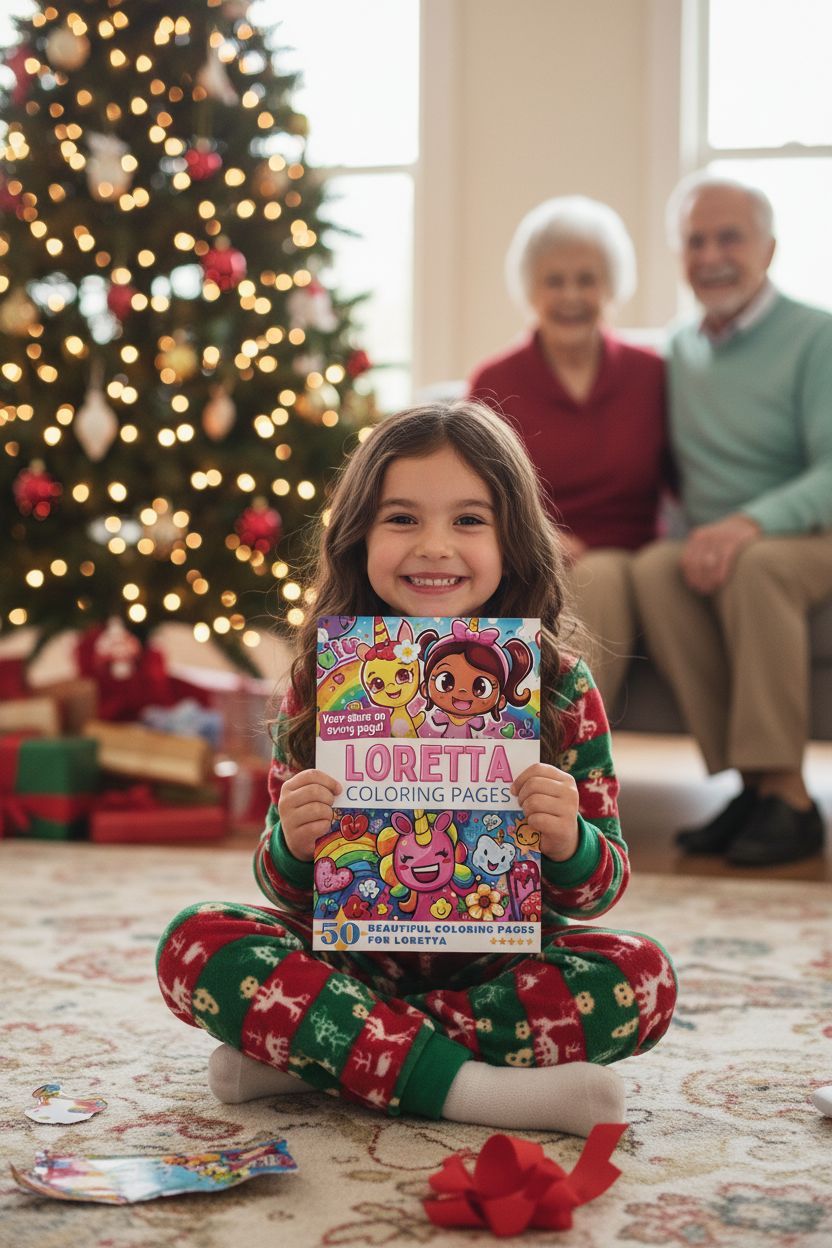 Loretta Christmas coloring pages gift