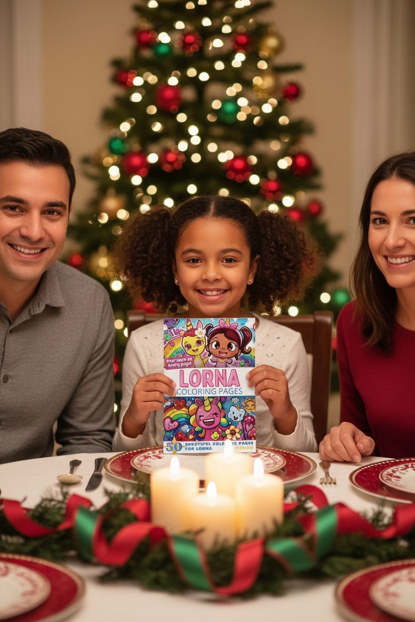 Lorna Christmas coloring pages gift