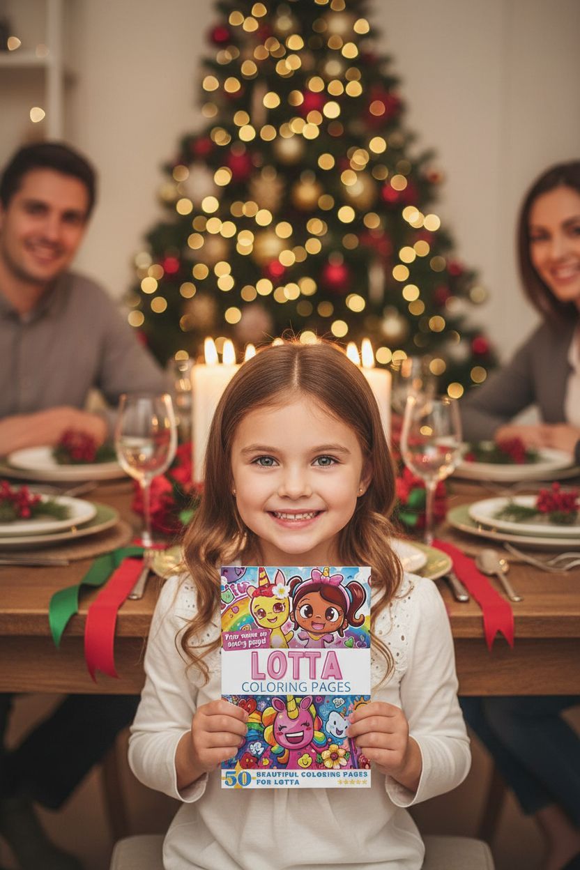 Lotta Christmas coloring pages gift