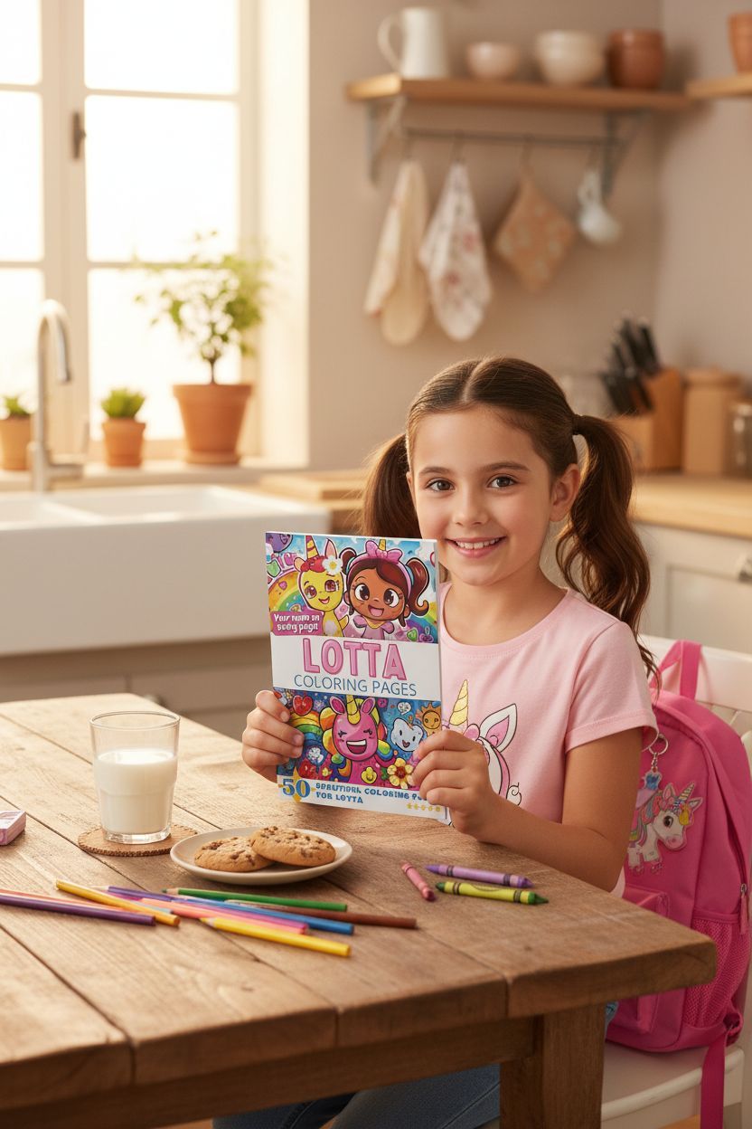 Lotta personal coloring pages