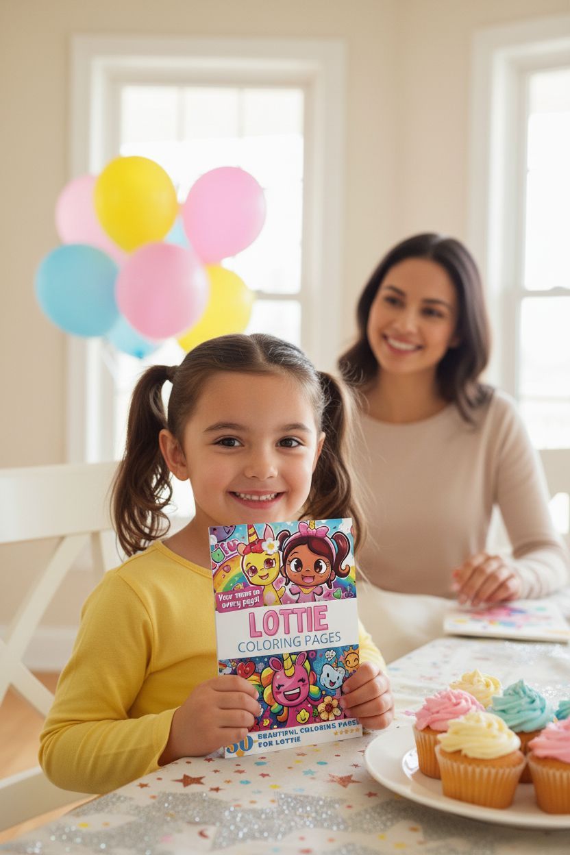 Lottie coloring book in use