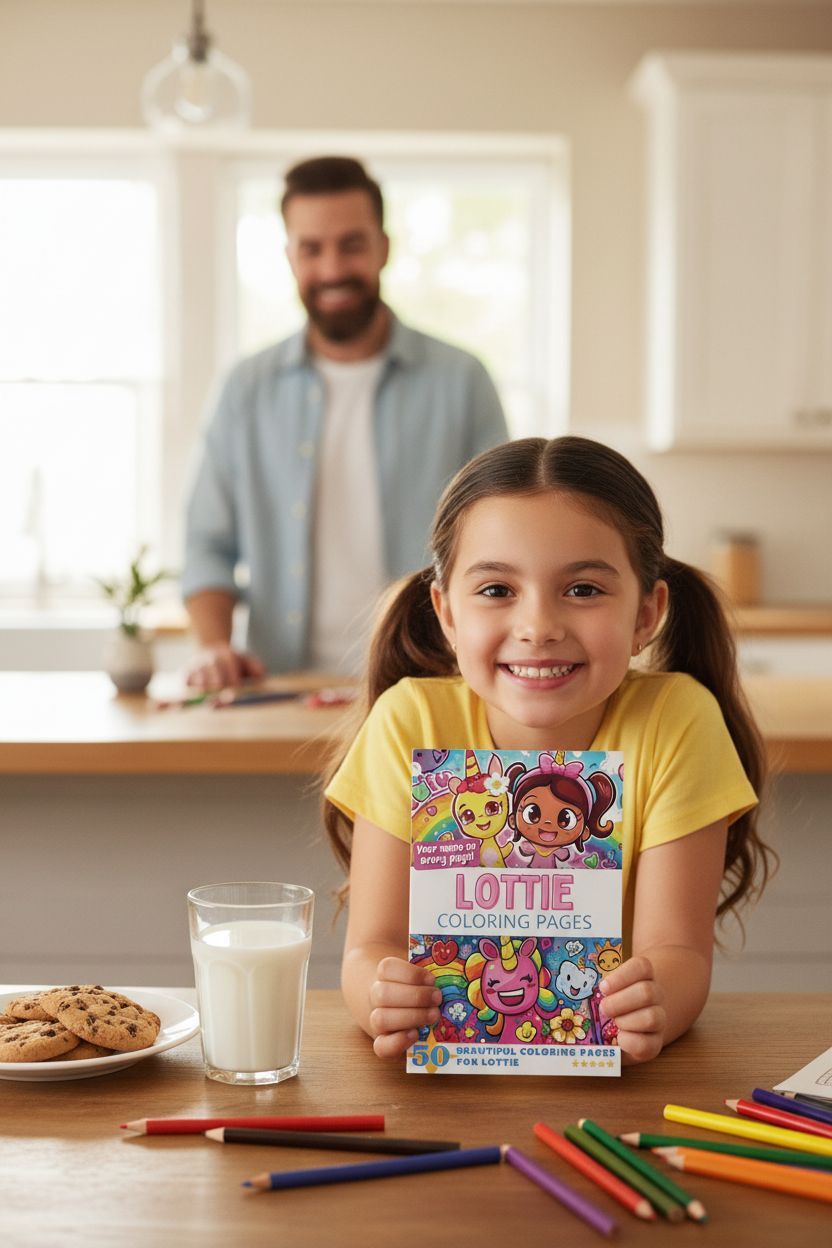 Lottie personal coloring pages