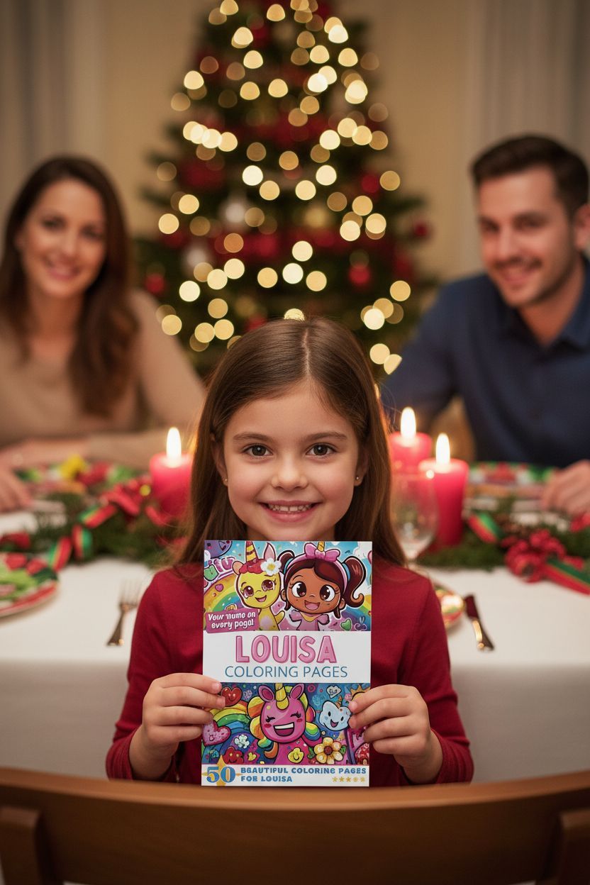 Louisa Christmas coloring pages gift