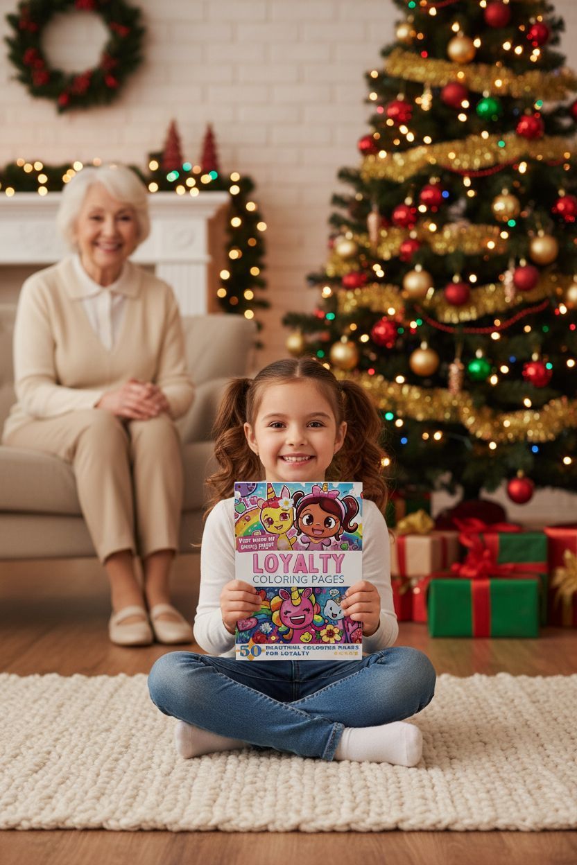 Loyalty Christmas coloring pages gift