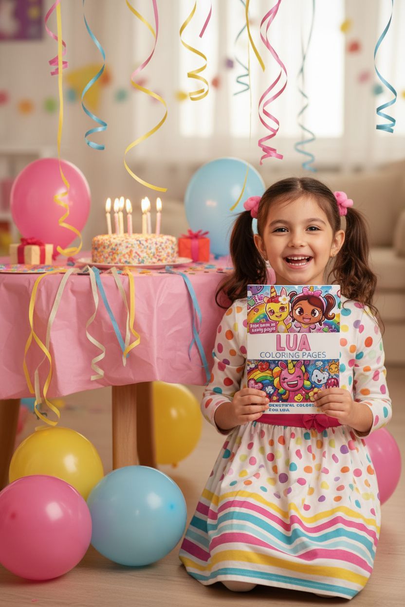 Lua coloring book in use