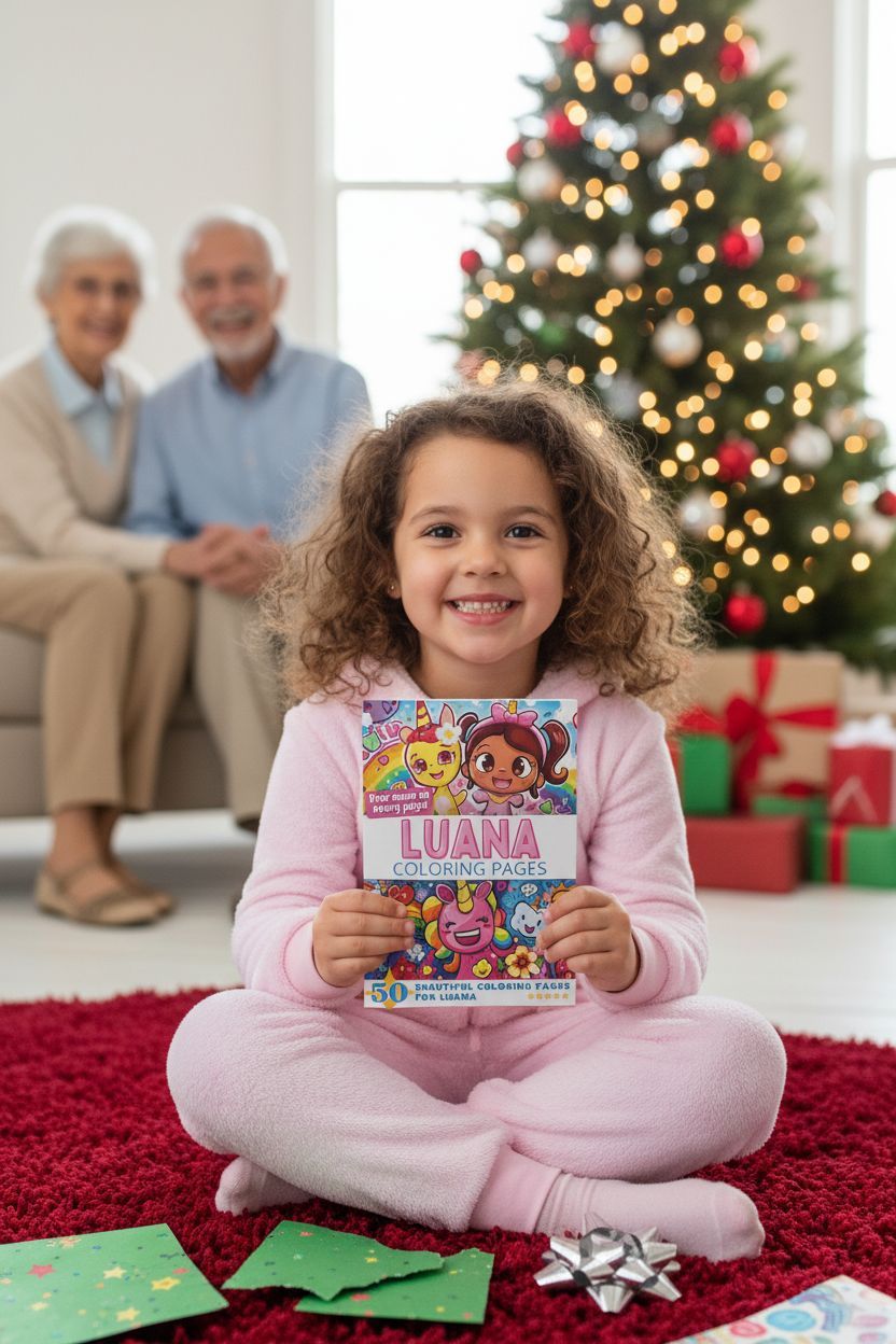Luana Christmas coloring pages gift