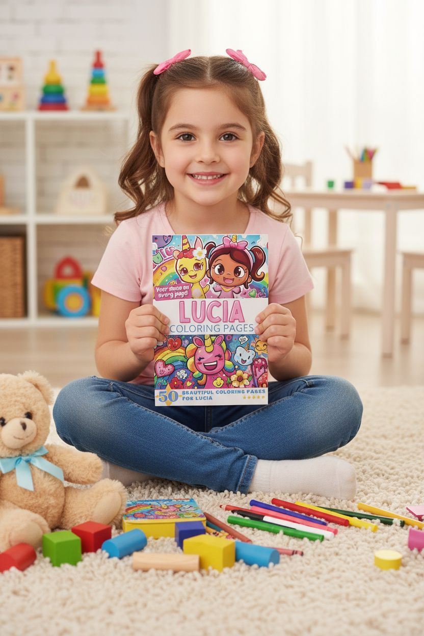 Lucia personal coloring pages
