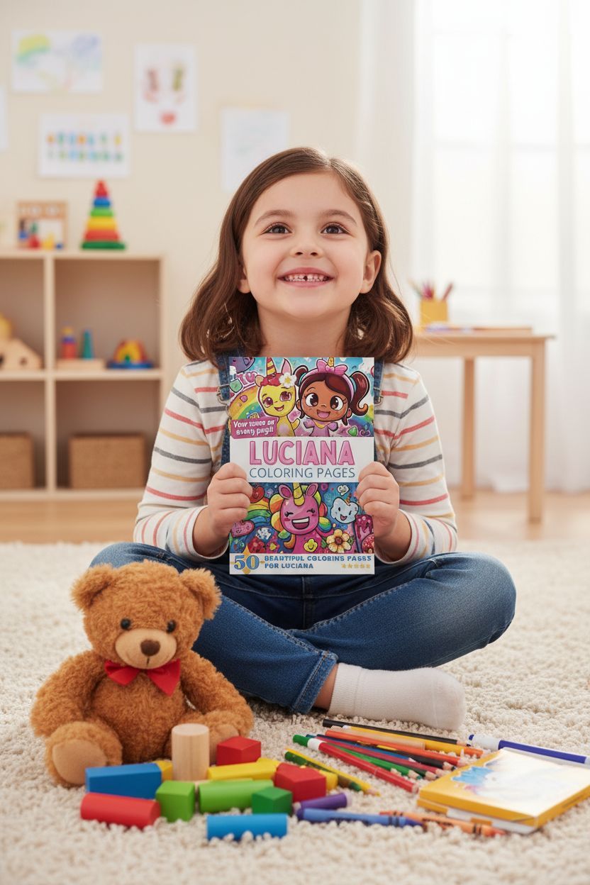 Luciana personal coloring pages