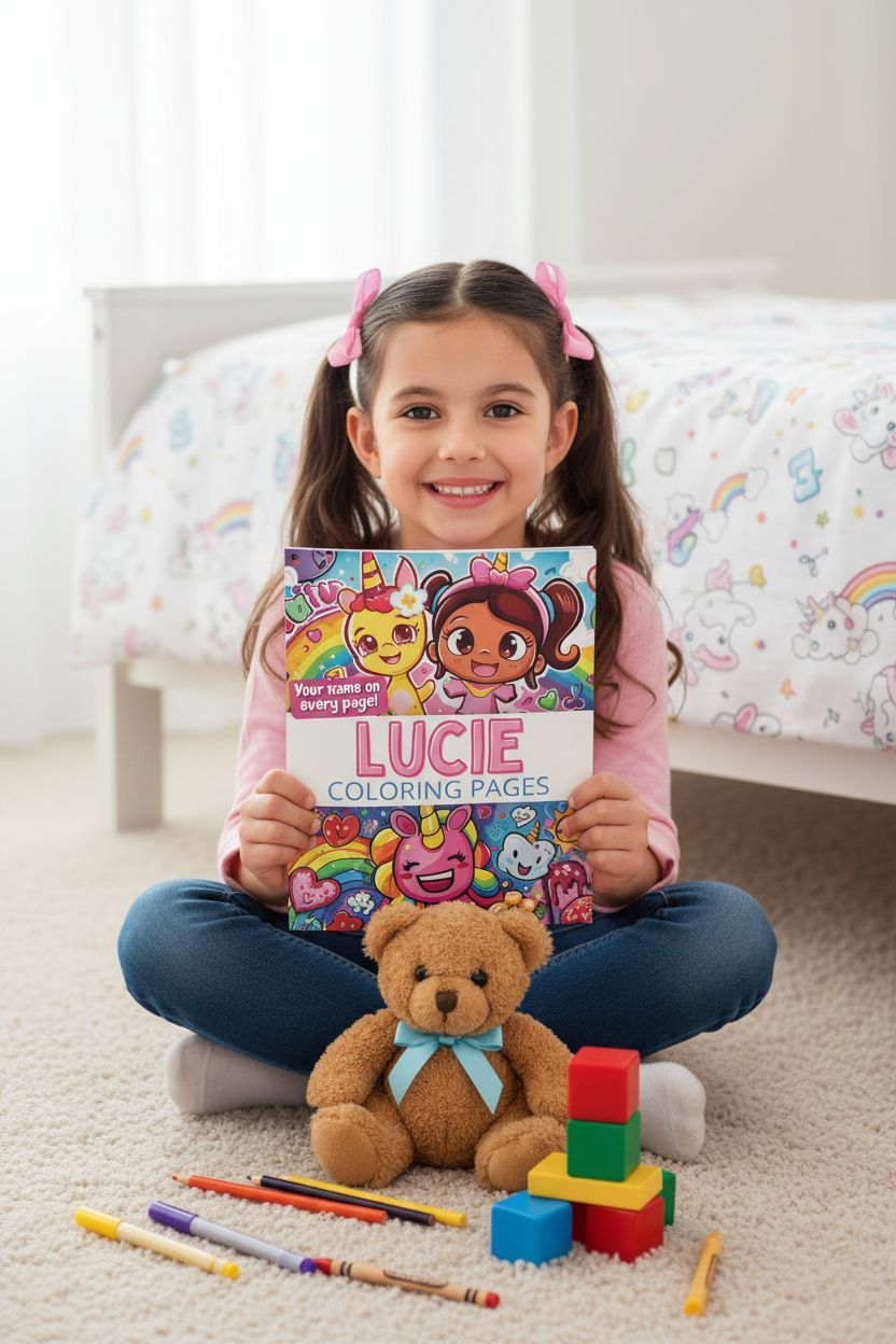 Lucie personal coloring pages