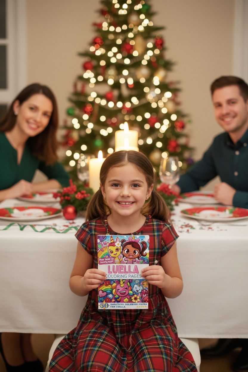 Luella Christmas coloring pages gift