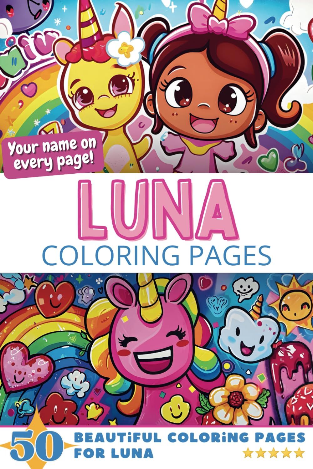 Luna Coloring Book Cover