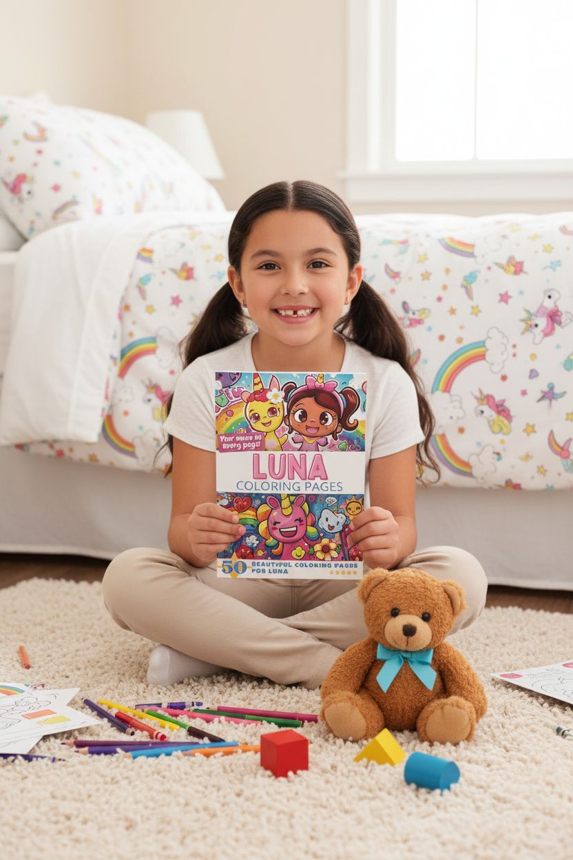 Luna personal coloring pages