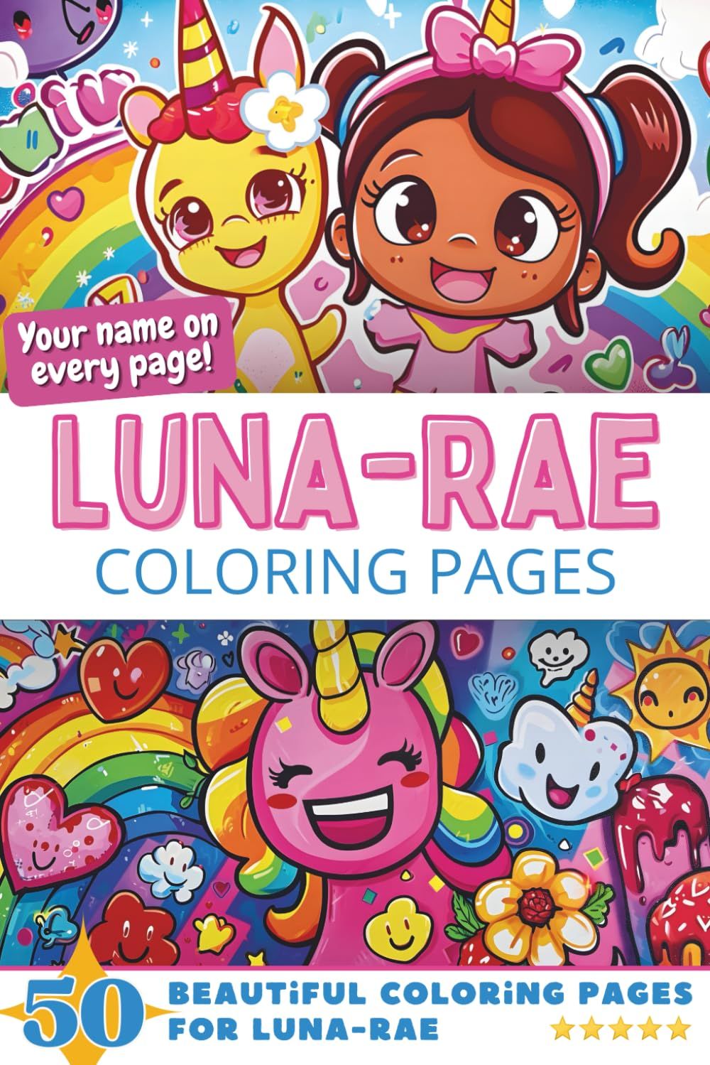 Luna-Rae Coloring Book Cover