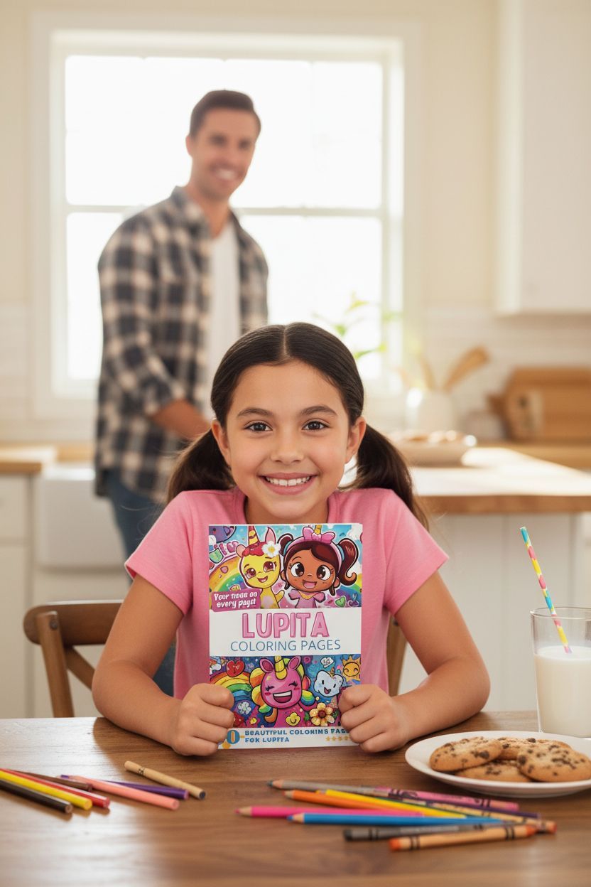 Lupita personal coloring pages