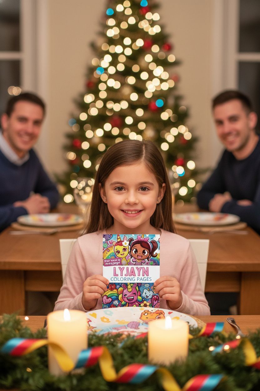 Lyjayn Christmas coloring pages gift
