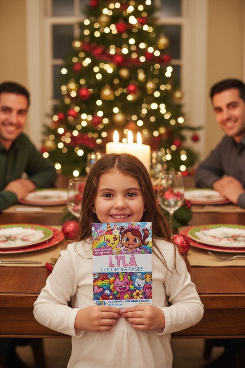 Lyla Christmas coloring pages gift
