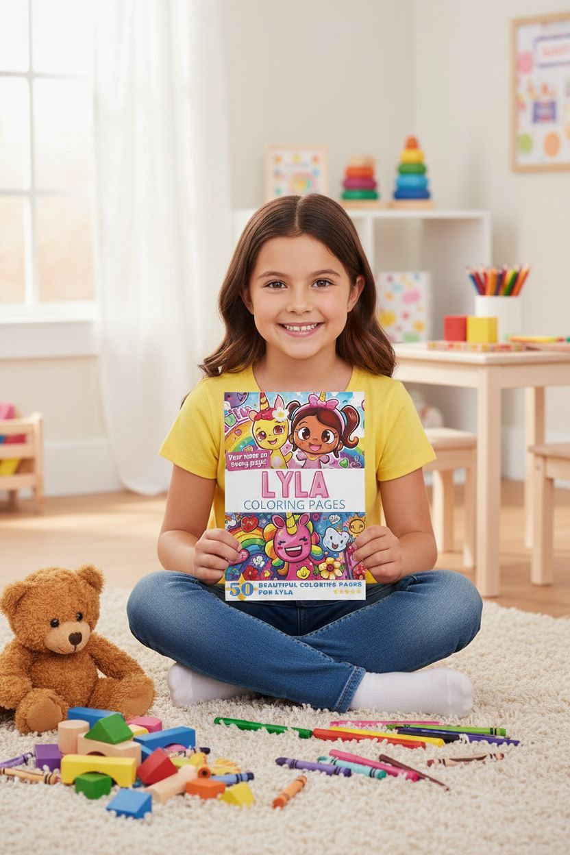 Lyla personal coloring pages