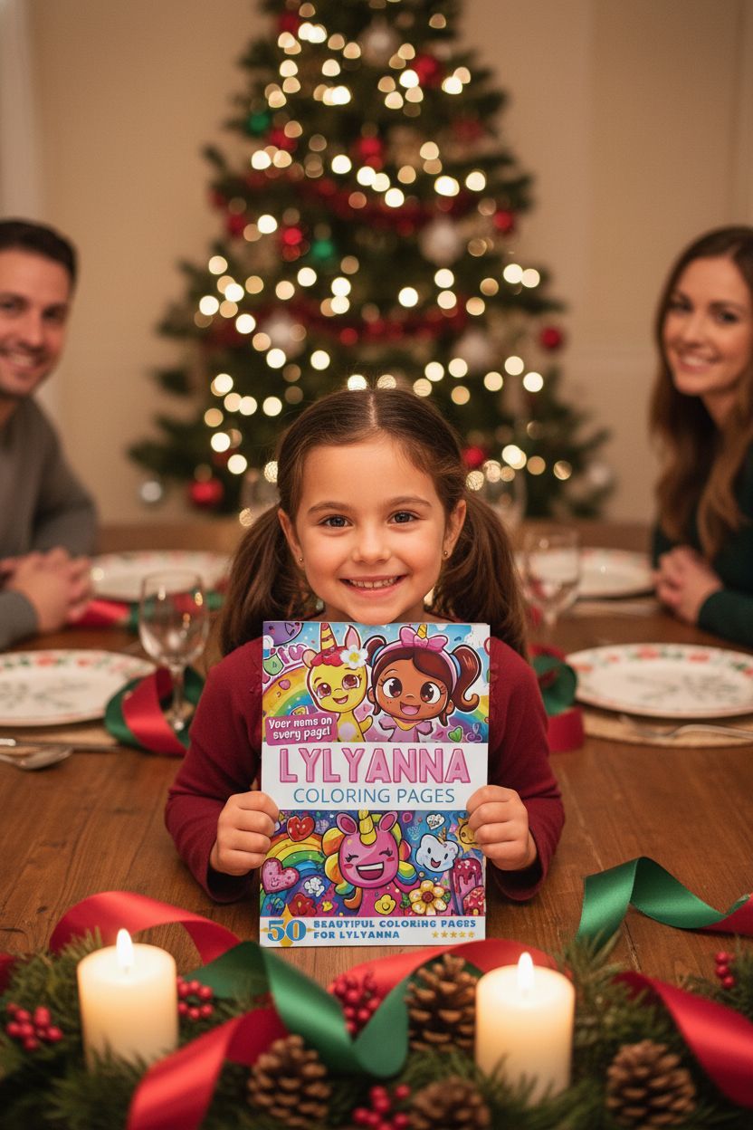 Lylyanna Christmas coloring pages gift