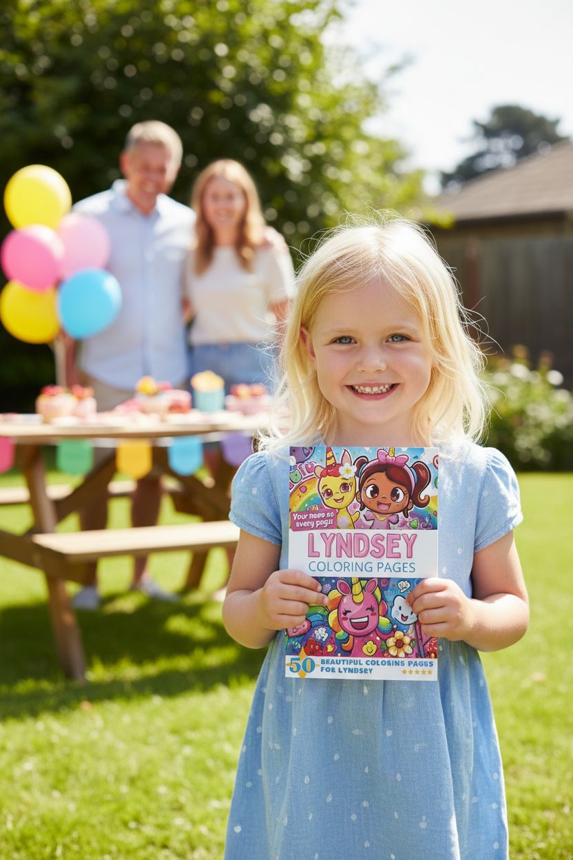 Lyndsey coloring book in use