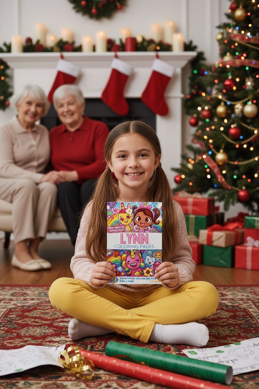Lynn Christmas coloring pages gift