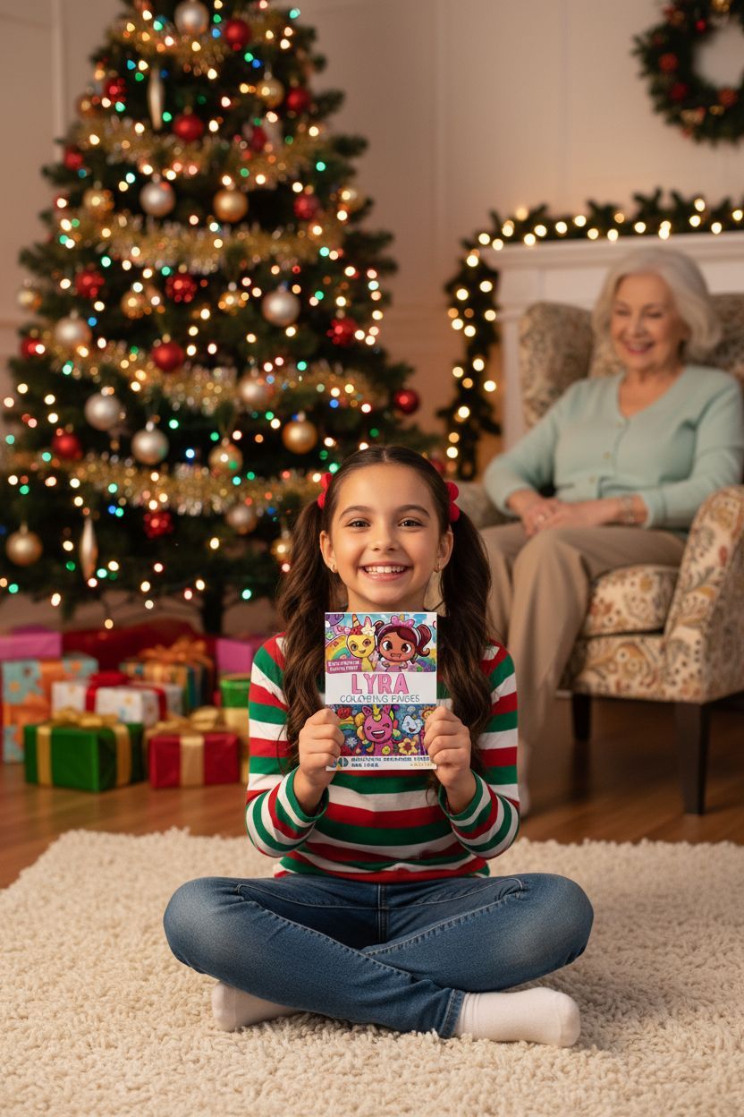 Lyra Christmas coloring pages gift