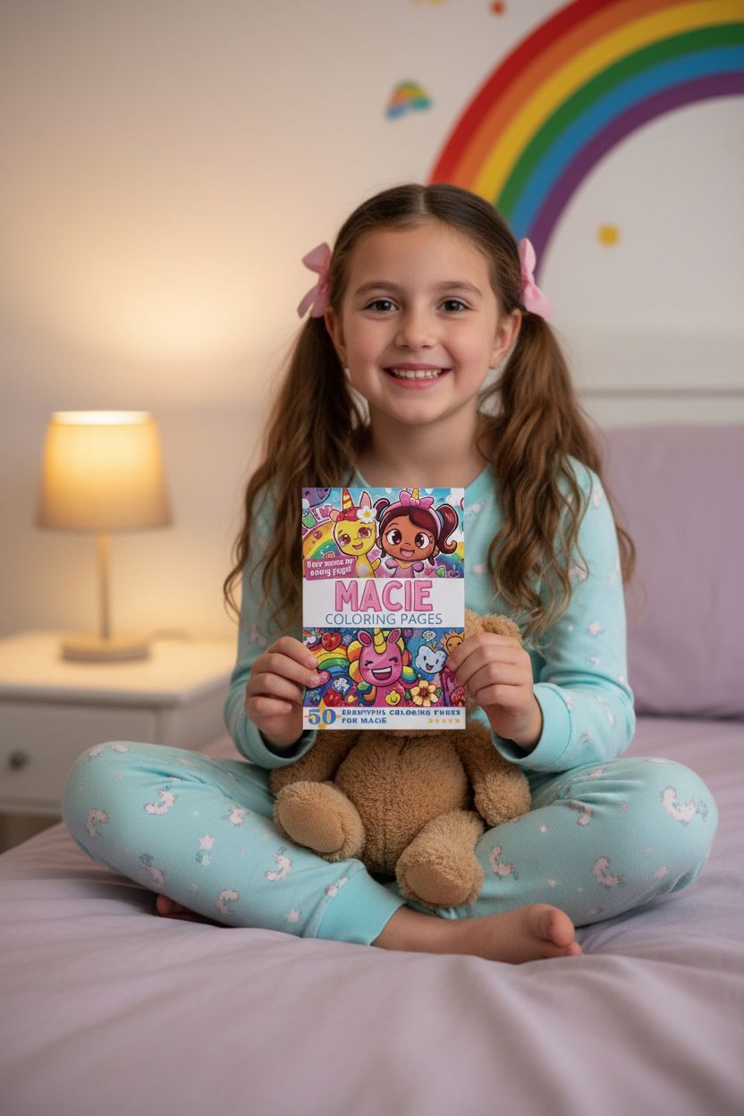 Macie personal coloring pages