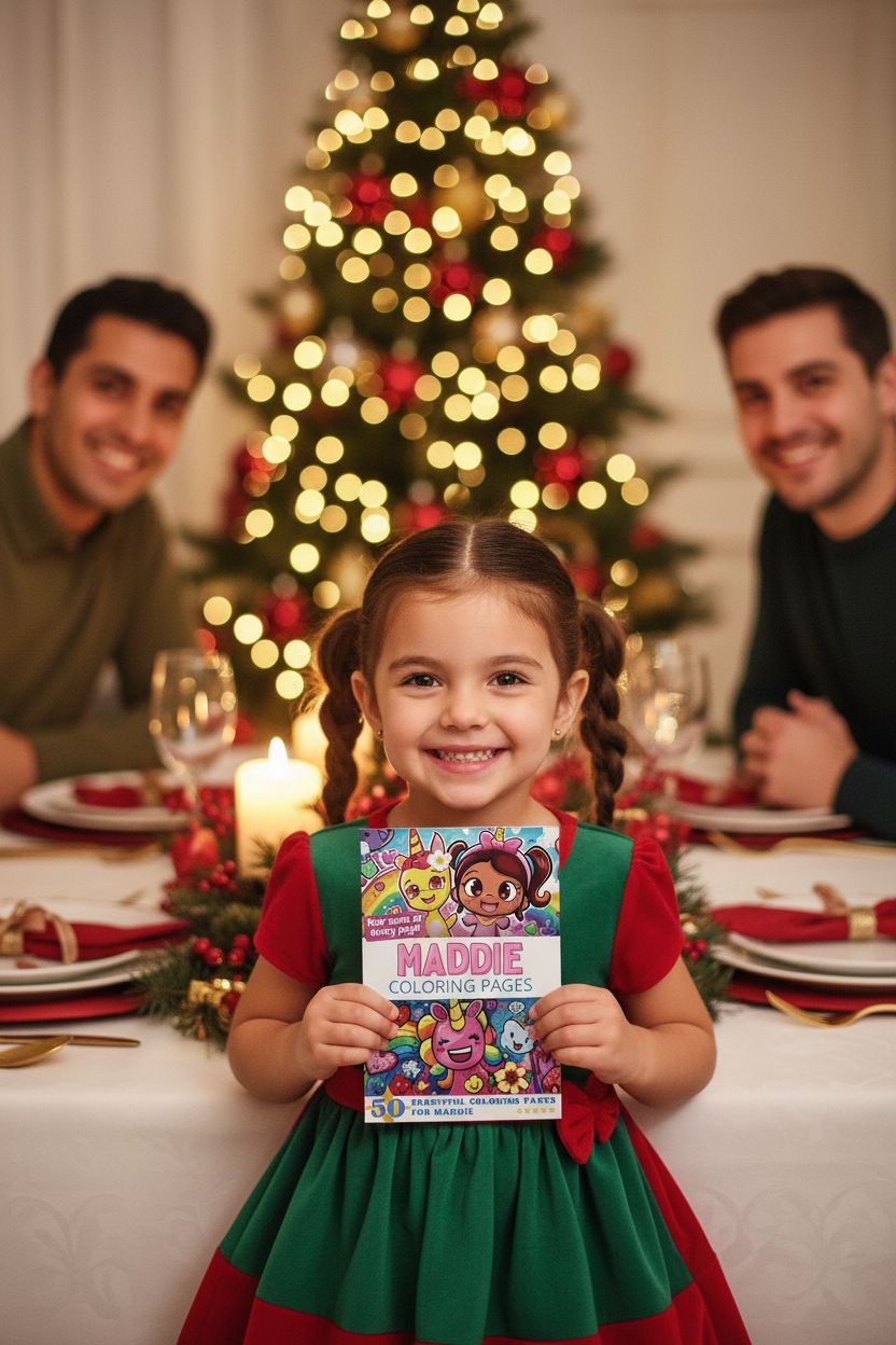 Maddie Christmas coloring pages gift
