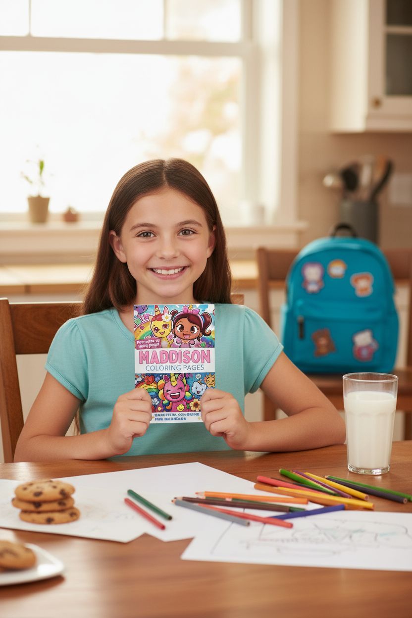 Maddison personal coloring pages