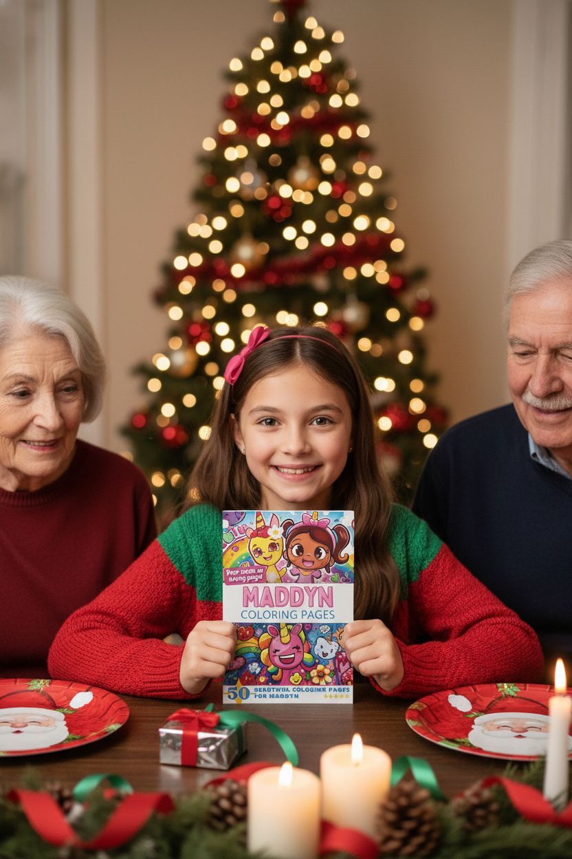 Maddyn Christmas coloring pages gift