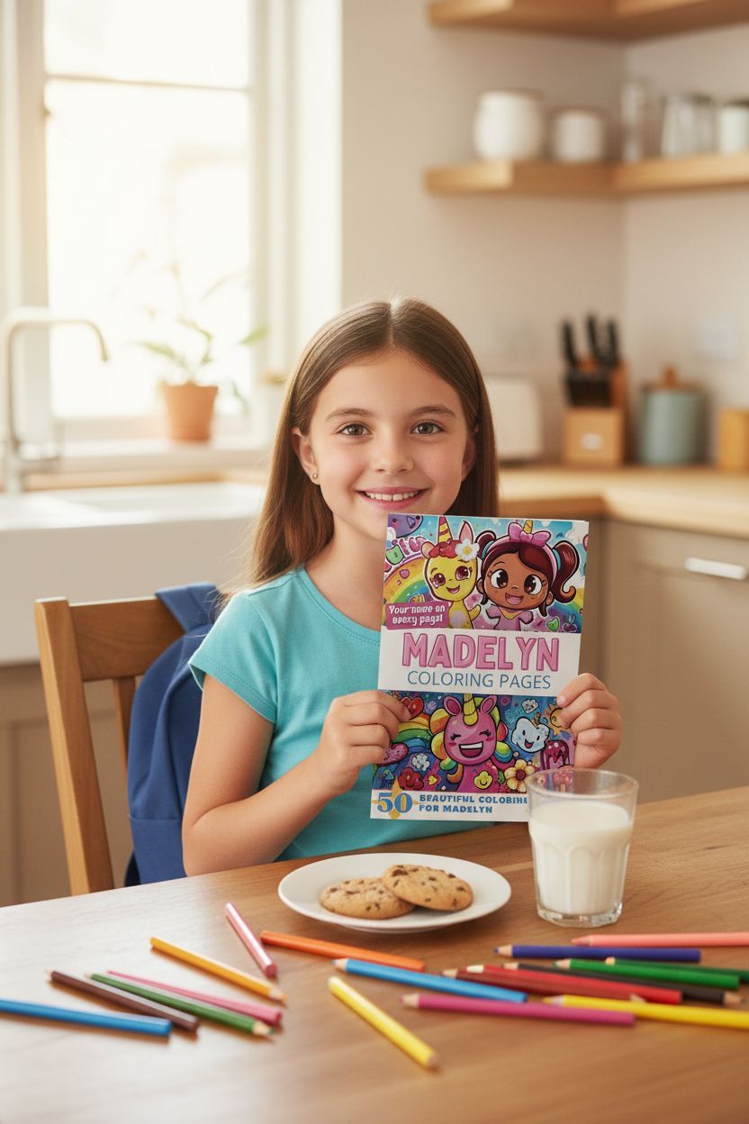 Madelyn personal coloring pages