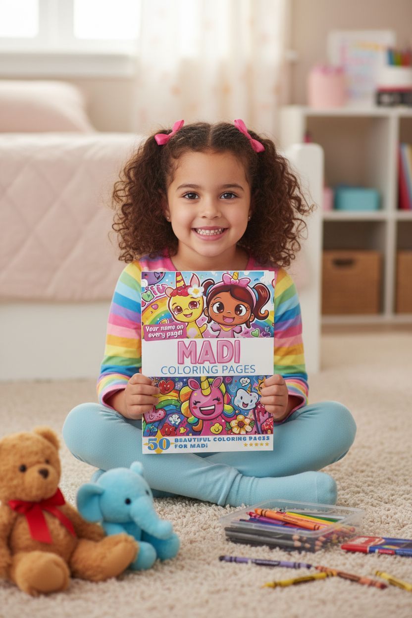 Madi personal coloring pages