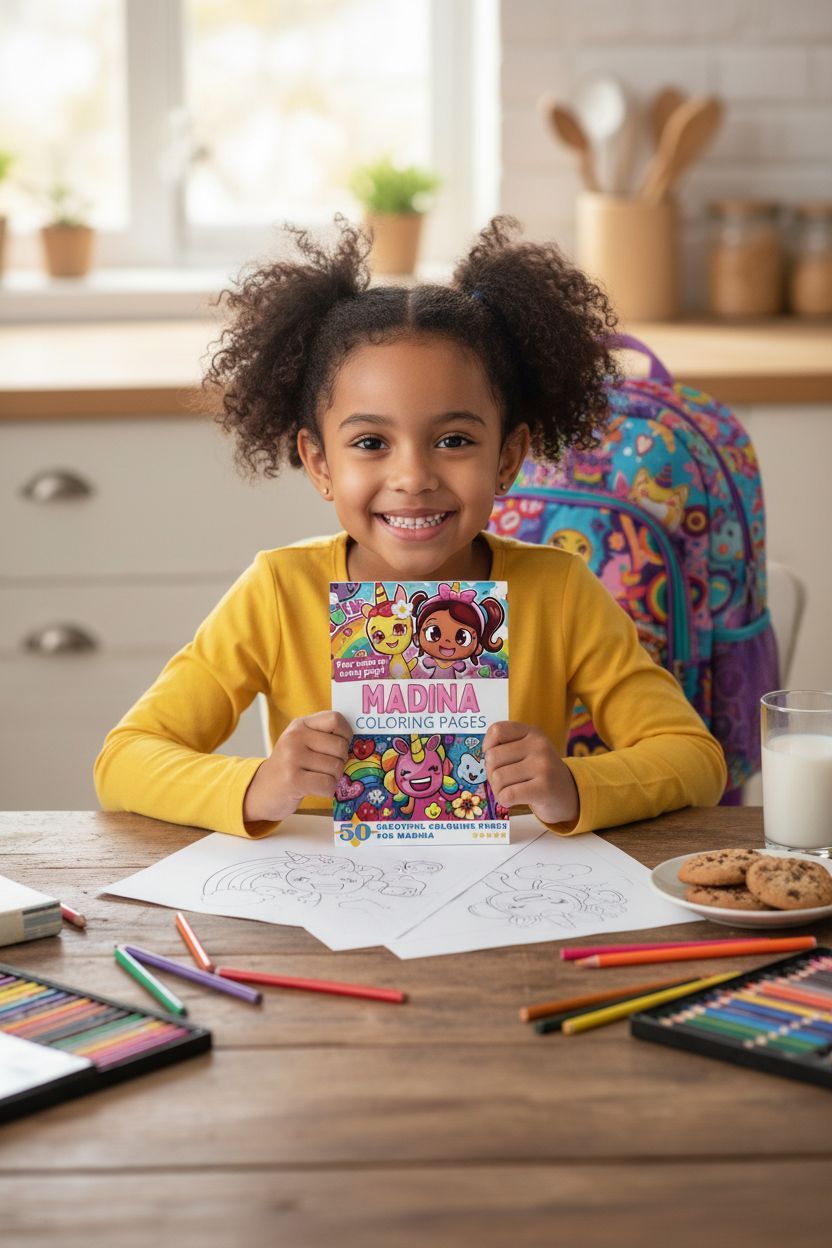 Madina personal coloring pages