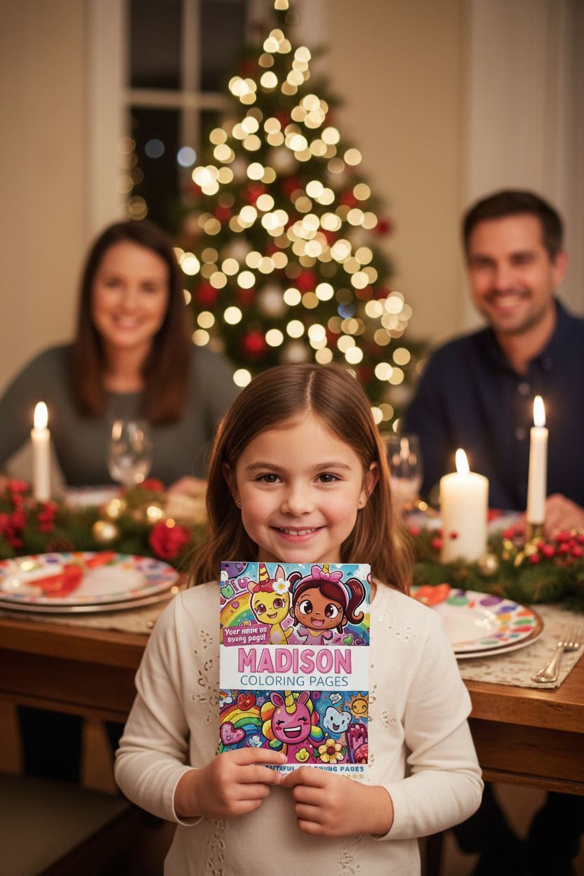 Madison Christmas coloring pages gift