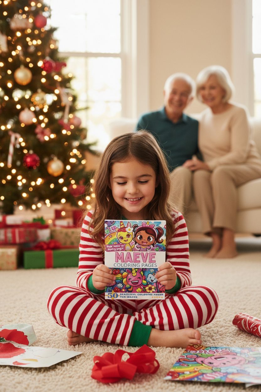 Maeve Christmas coloring pages gift