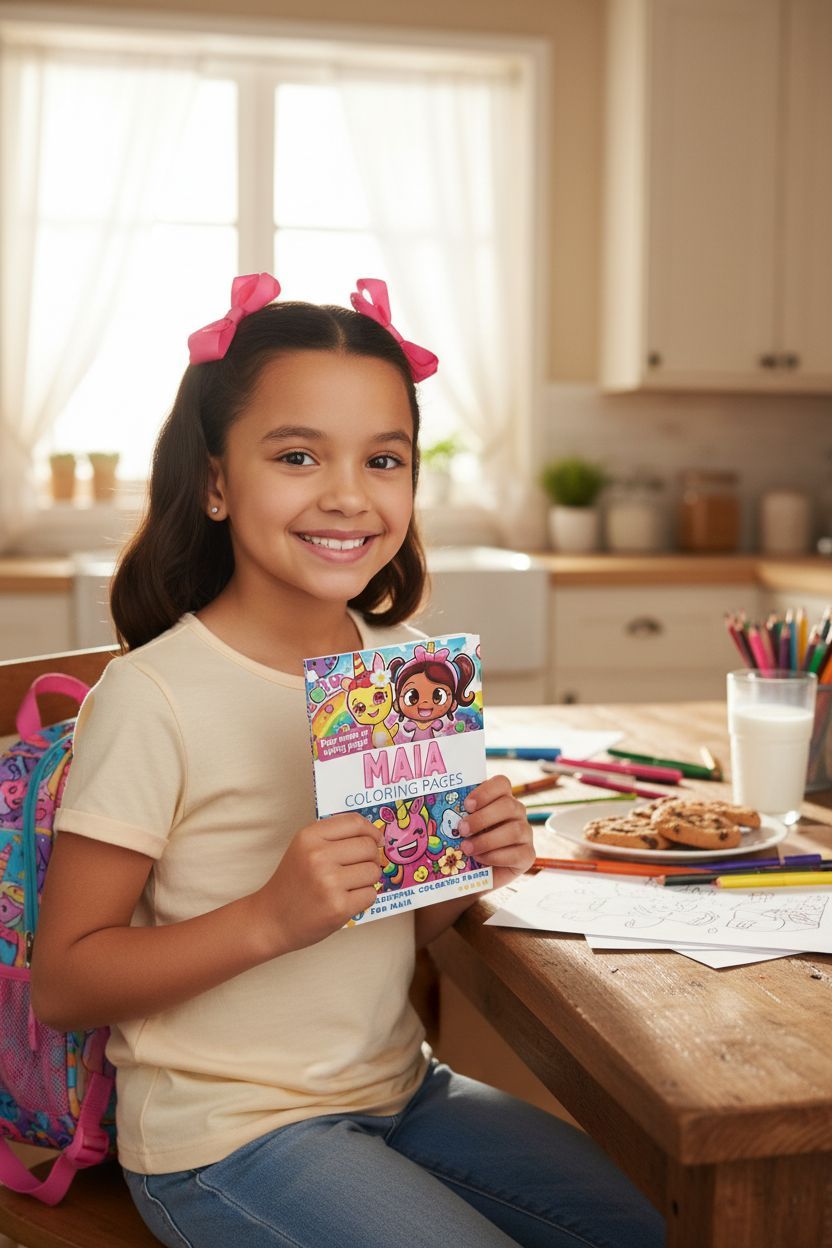 Maia personal coloring pages