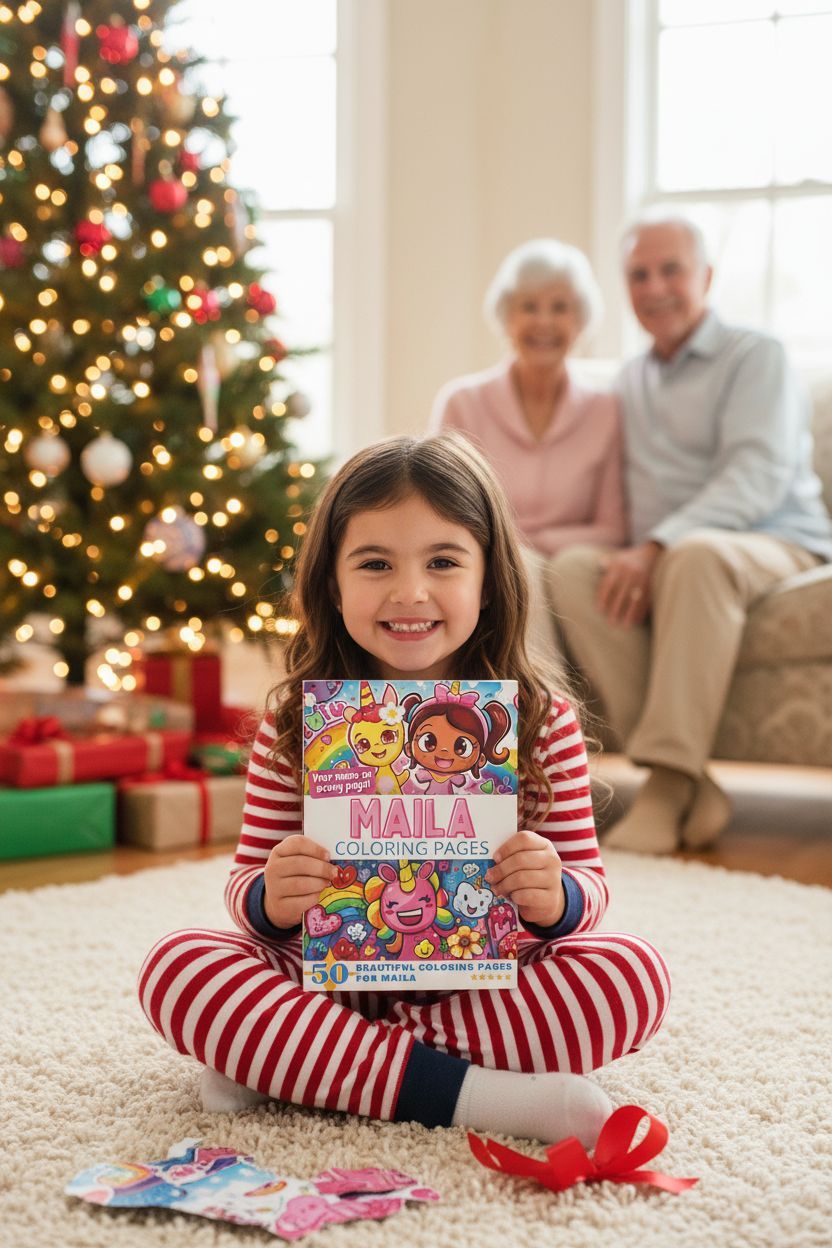 Maila Christmas coloring pages gift