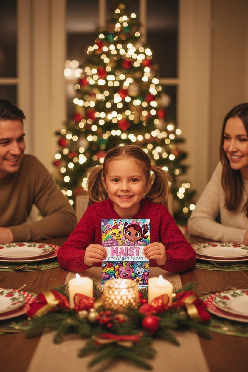 Maisy Christmas coloring pages gift