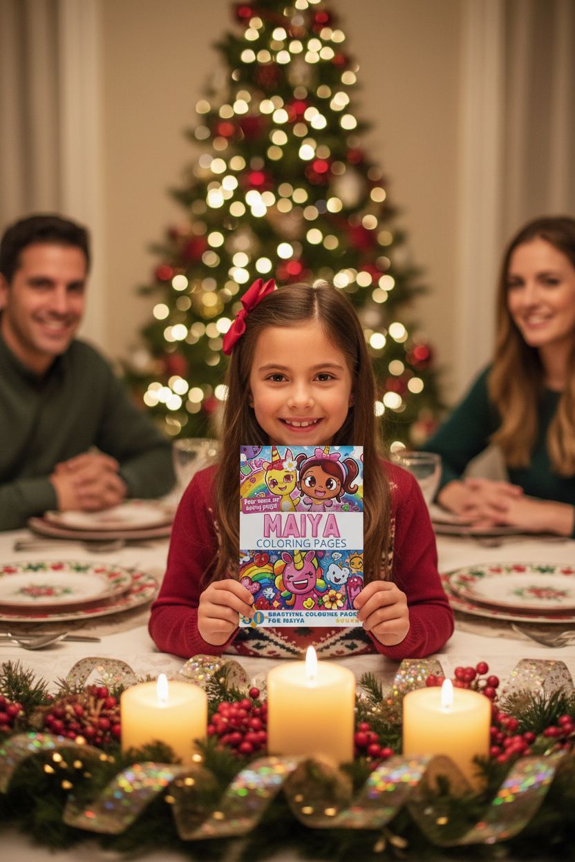 Maiya Christmas coloring pages gift