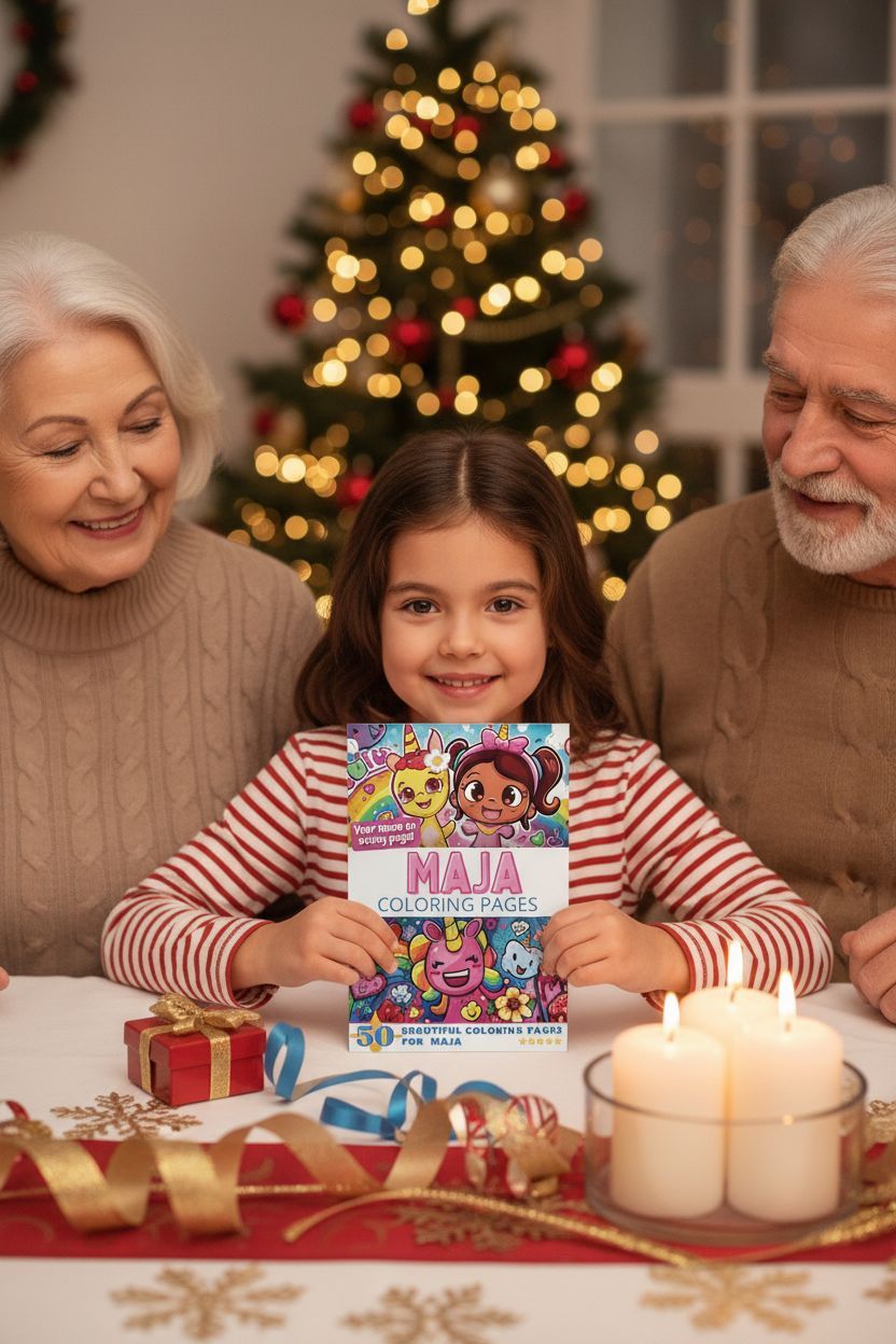 Maja Christmas coloring pages gift