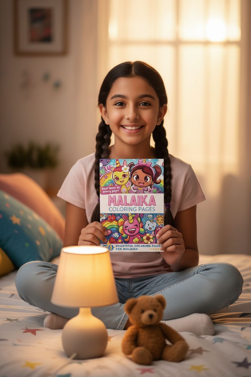 Malaika personal coloring pages