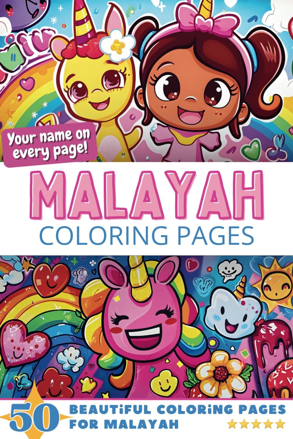 Malayah Coloring Book Cover