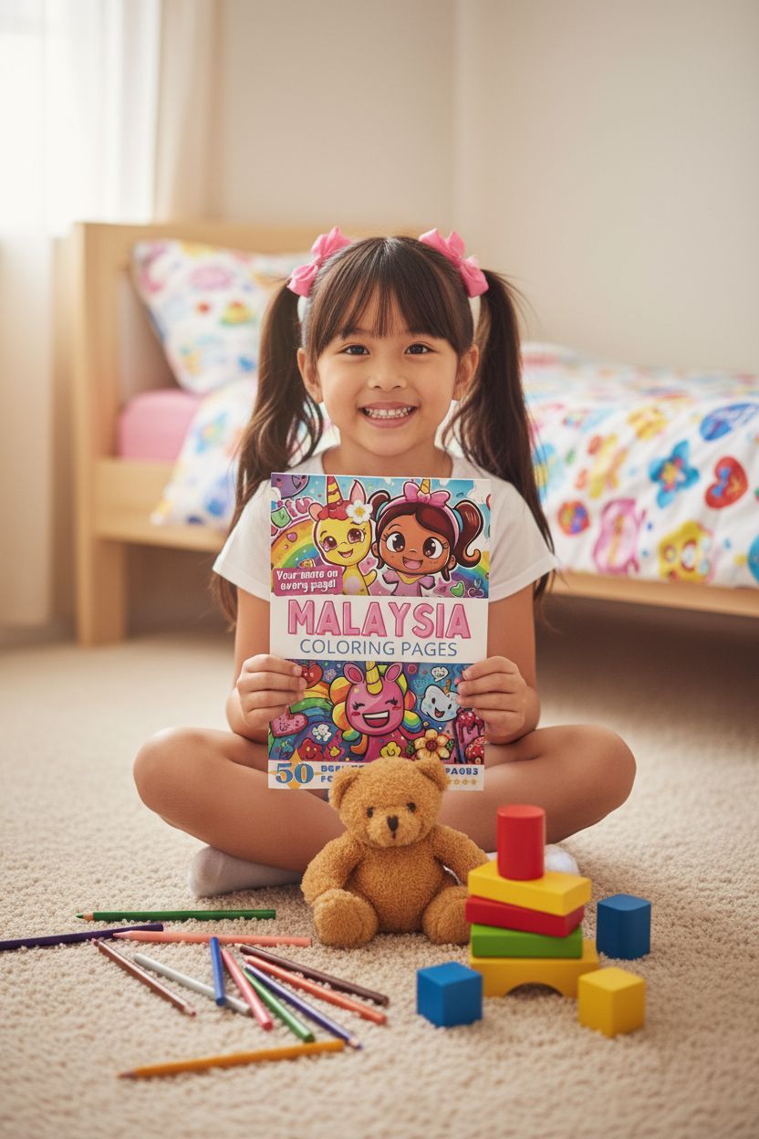 Malaysia personal coloring pages