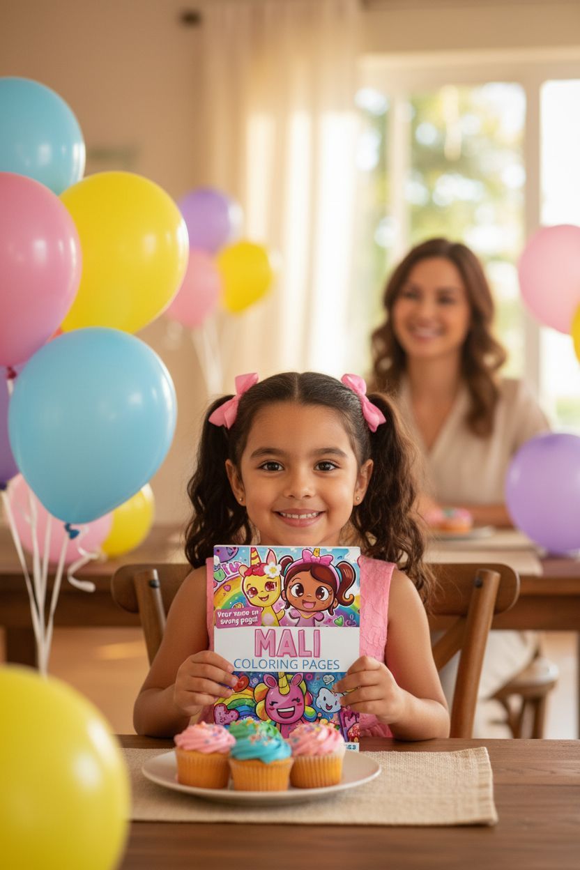 Mali coloring book in use