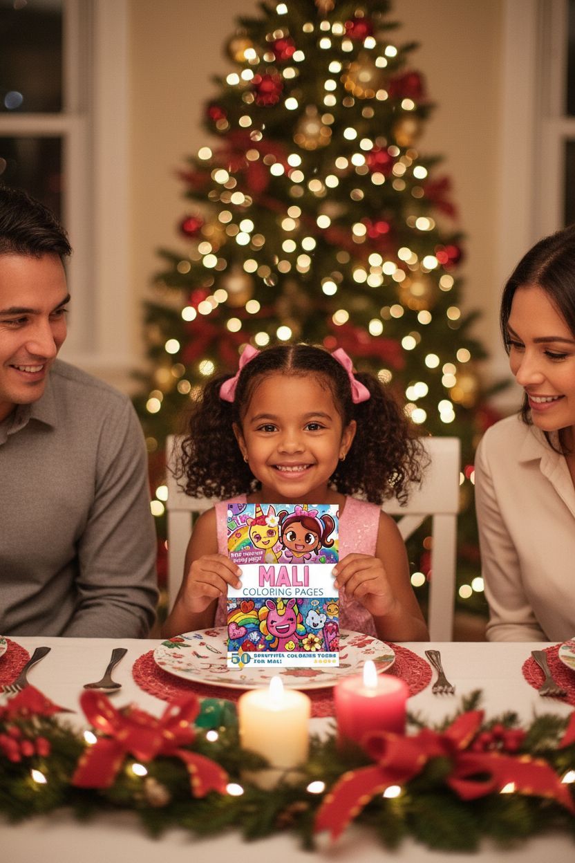 Mali Christmas coloring pages gift