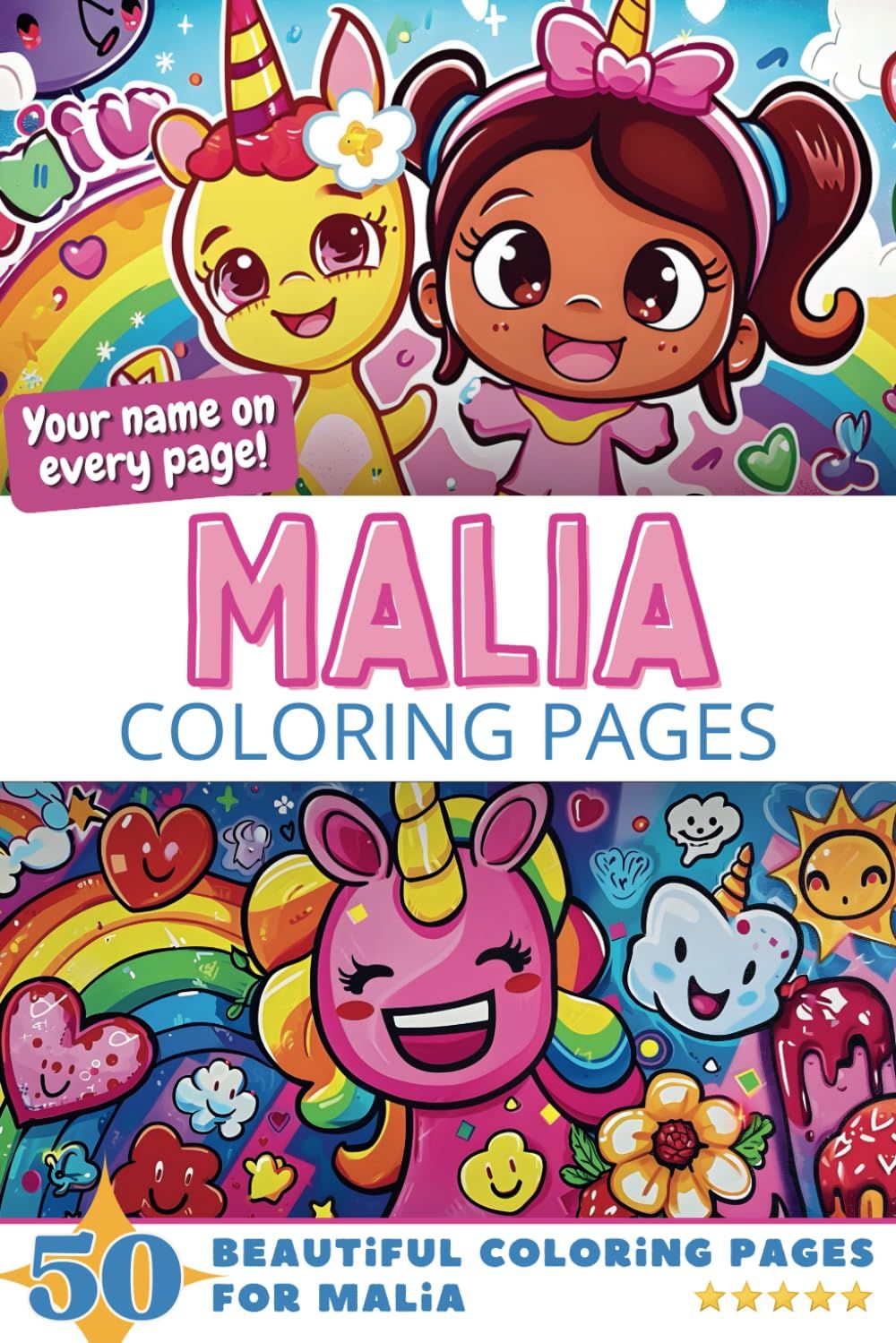 Malia Coloring Book Cover